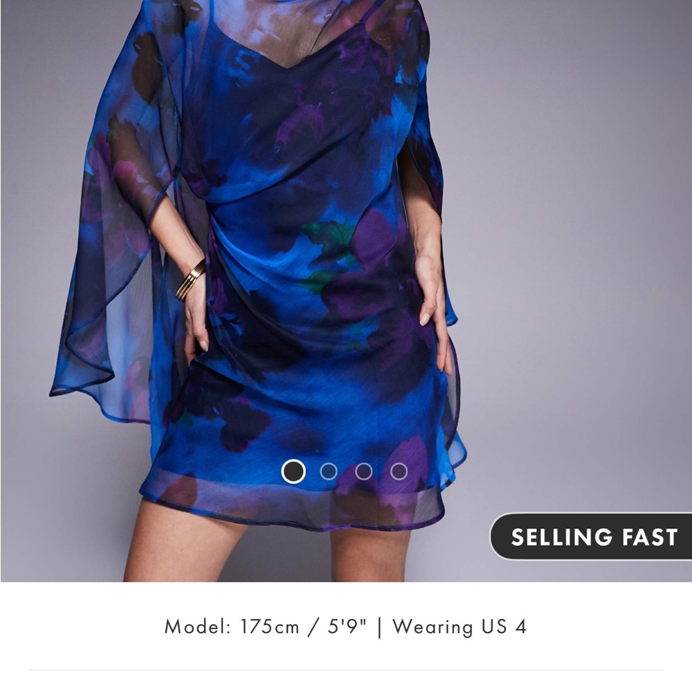 ASOS Blue & Purple Mini Dress